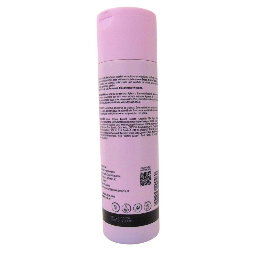 Shampoo Violeta Acquaflora Antioxidante Matizador 240ml 240ml 3