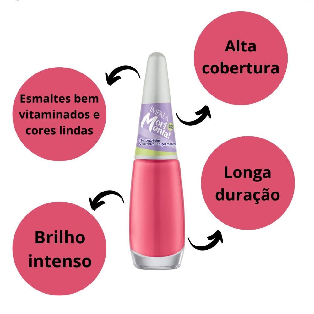 Esmalte Cremoso Impala Movimenta! No Passinho 7,5ml No Passinho 2