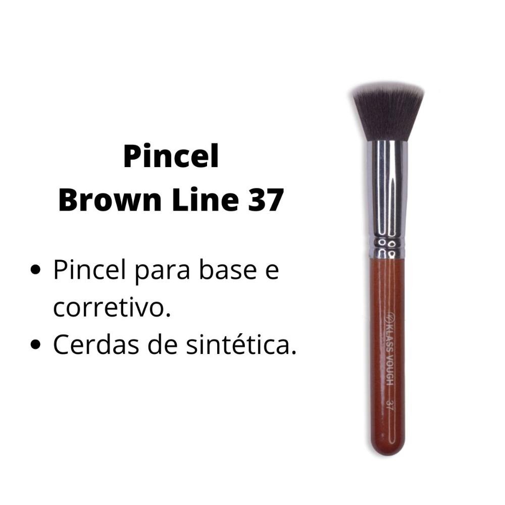Pincel Klass Vough Brown Line Para Base e Corretivo 37 ÚNICO 3