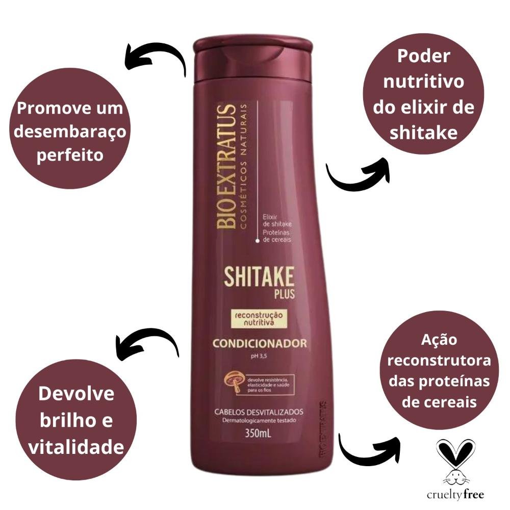 Condicionador Bio Extratus Shitake Plus 350ml 350ml 2