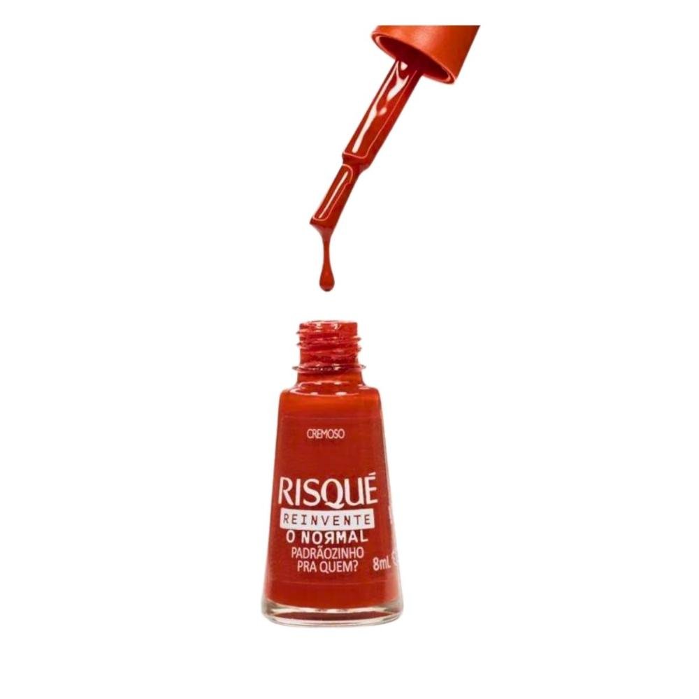 Esmalte Cremoso Risque Reinvente O Normal Padrãozinho Pra Quem? 8ml O Normal Padrãozinho Pra Quem? 3
