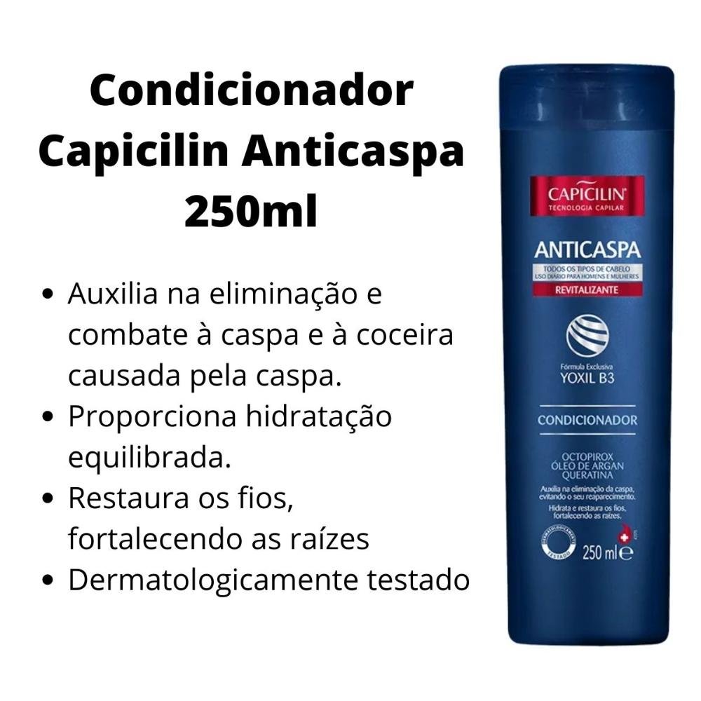 Condicionador Capicilin Anticaspa 250ml 250ml 2