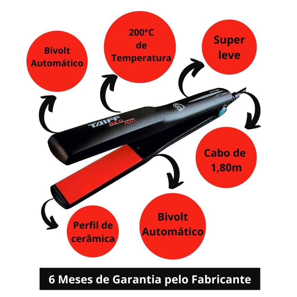 Chapa Taiff Red Ion 200°c Bivolt Bivolt 2