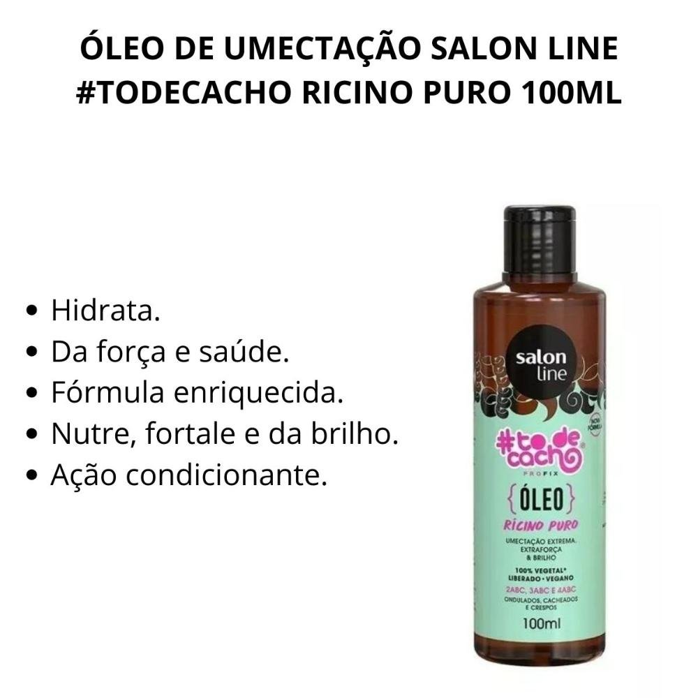 Óleo de Umectação Salon Line #todecacho Ricino Puro 100ml 100ml 2