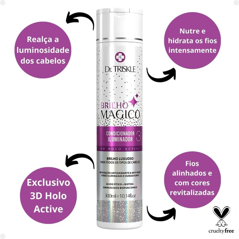 Condicionador Iluminador Dr Triskle Brilho Mágico 300ml 300ml 2