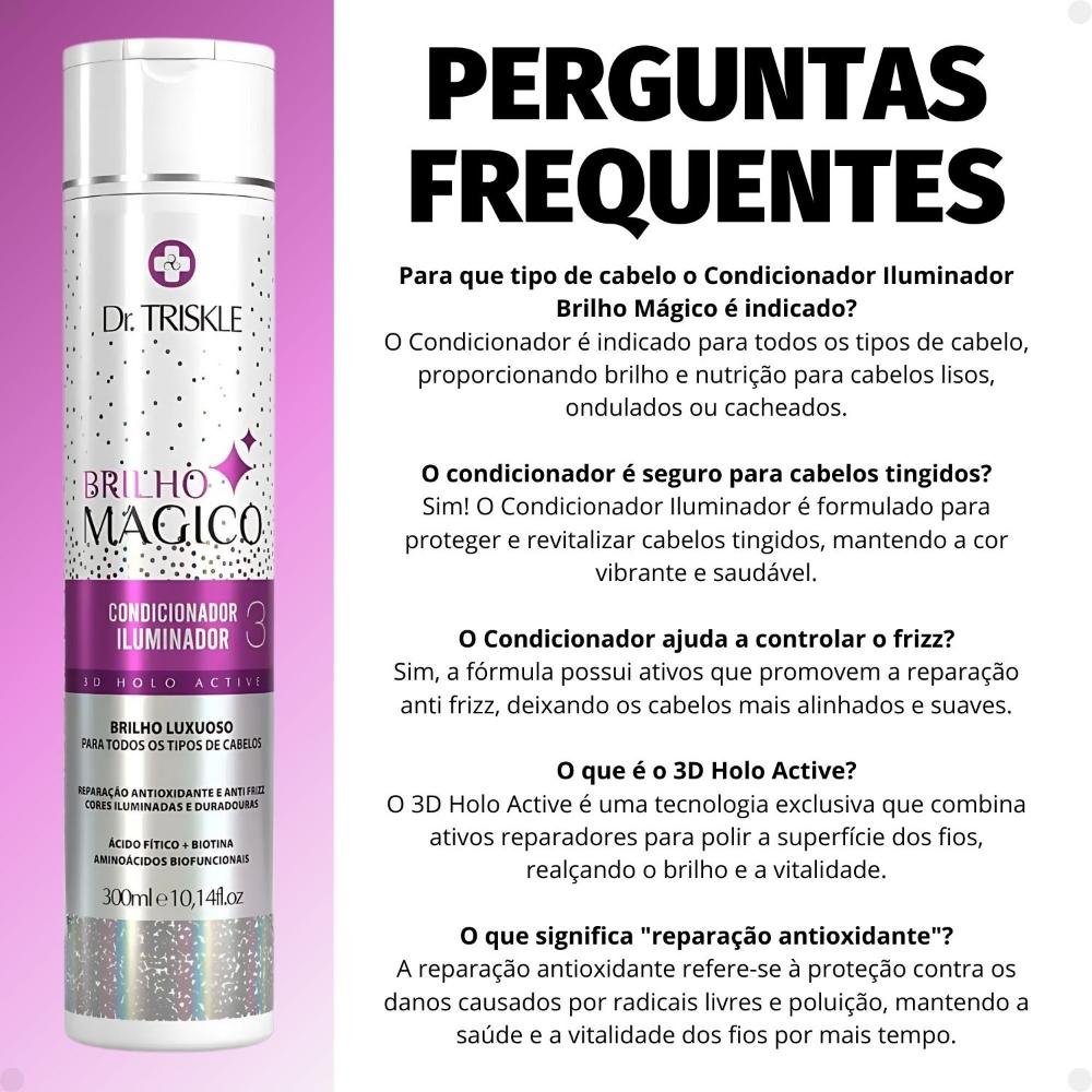 Condicionador Iluminador Dr Triskle Brilho Mágico 300ml 300ml 6