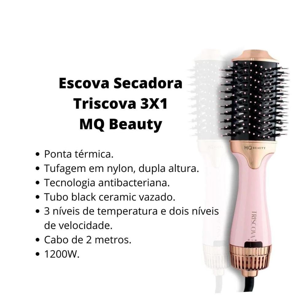 Escova Secadora Mq Beauty Triscova 3x1 1200w 220v 220V 2