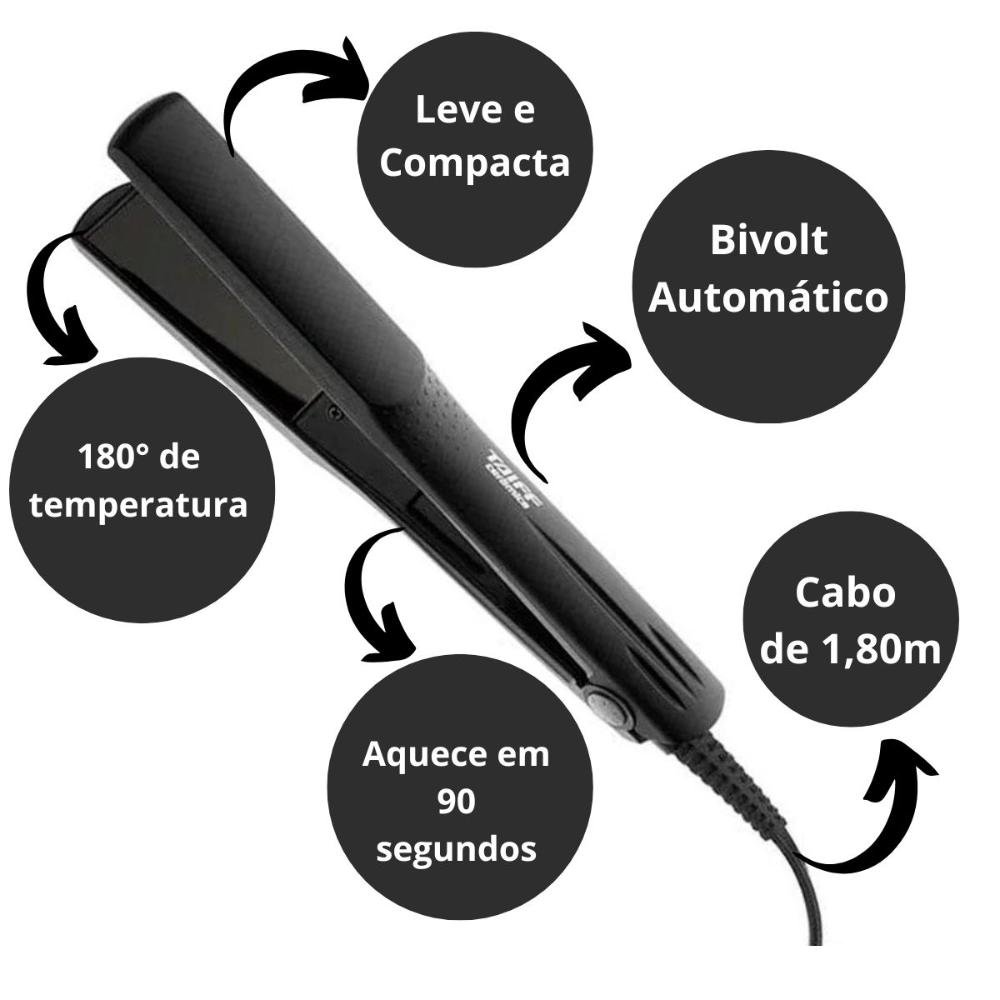 Chapa Taiff Cerâmica 180°c Bivolt Bivolt 2
