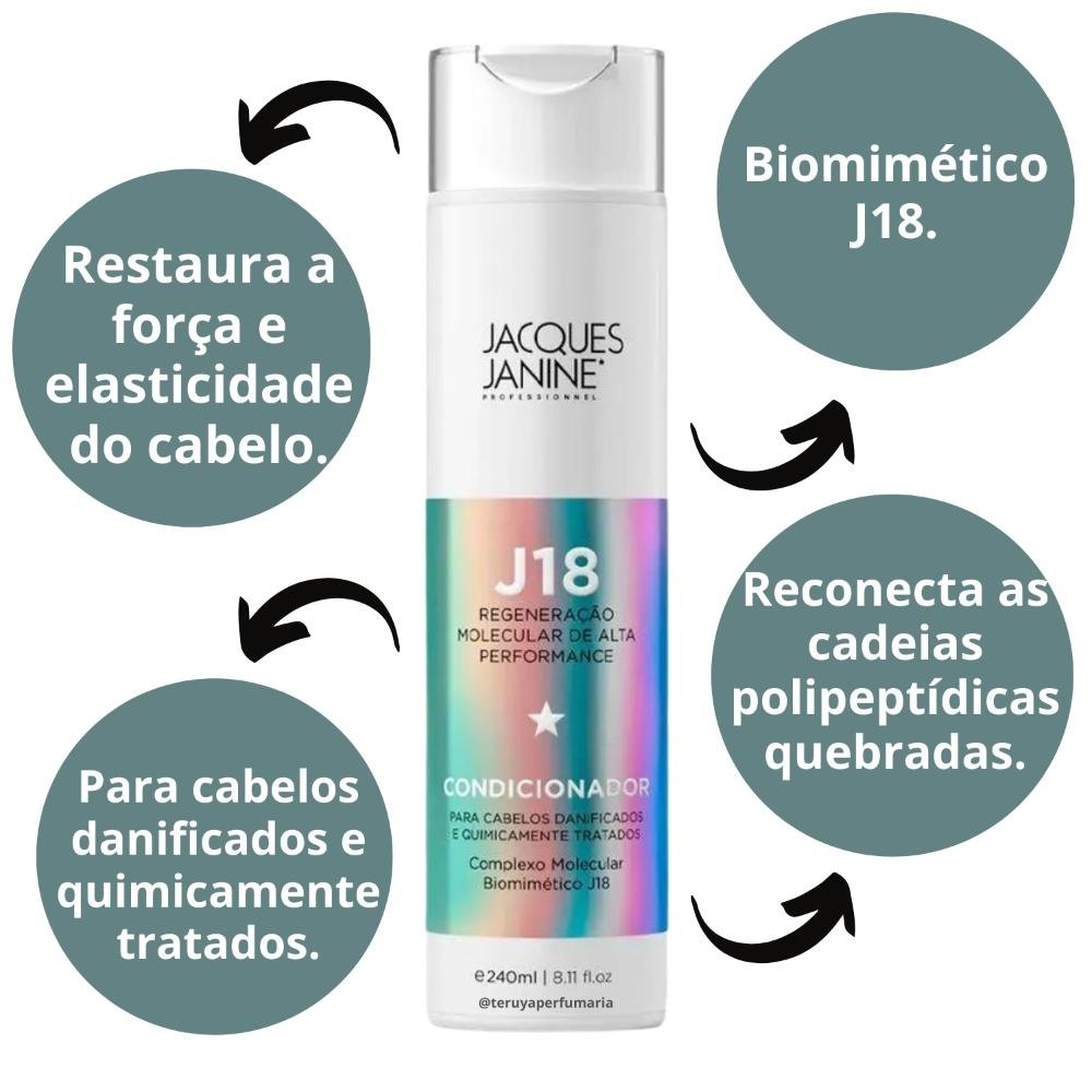 Condicionador Jacques Janine J18 Regeneração Molecular 240ml 240ml 2