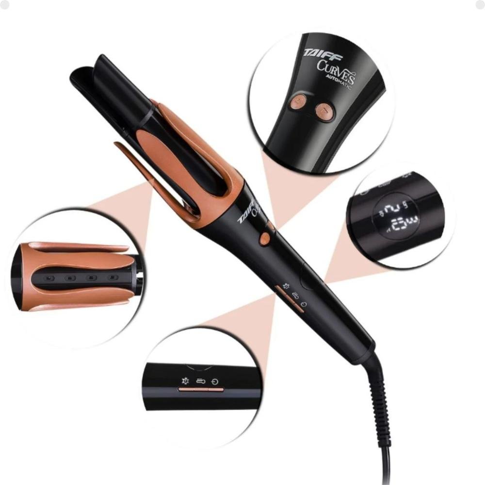 Modelador Automático Taiff Curves Automatic 210°c Bivolt Bivolt 3