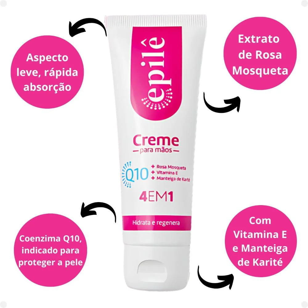 Creme para Mãos Epilê Q10 4 em 1 50g 50g 2