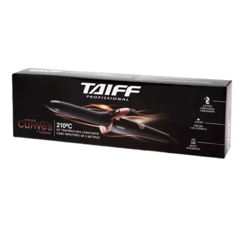 Modelador Taiff Curves 25mm 1'' 210°c Bivolt Bivolt 5