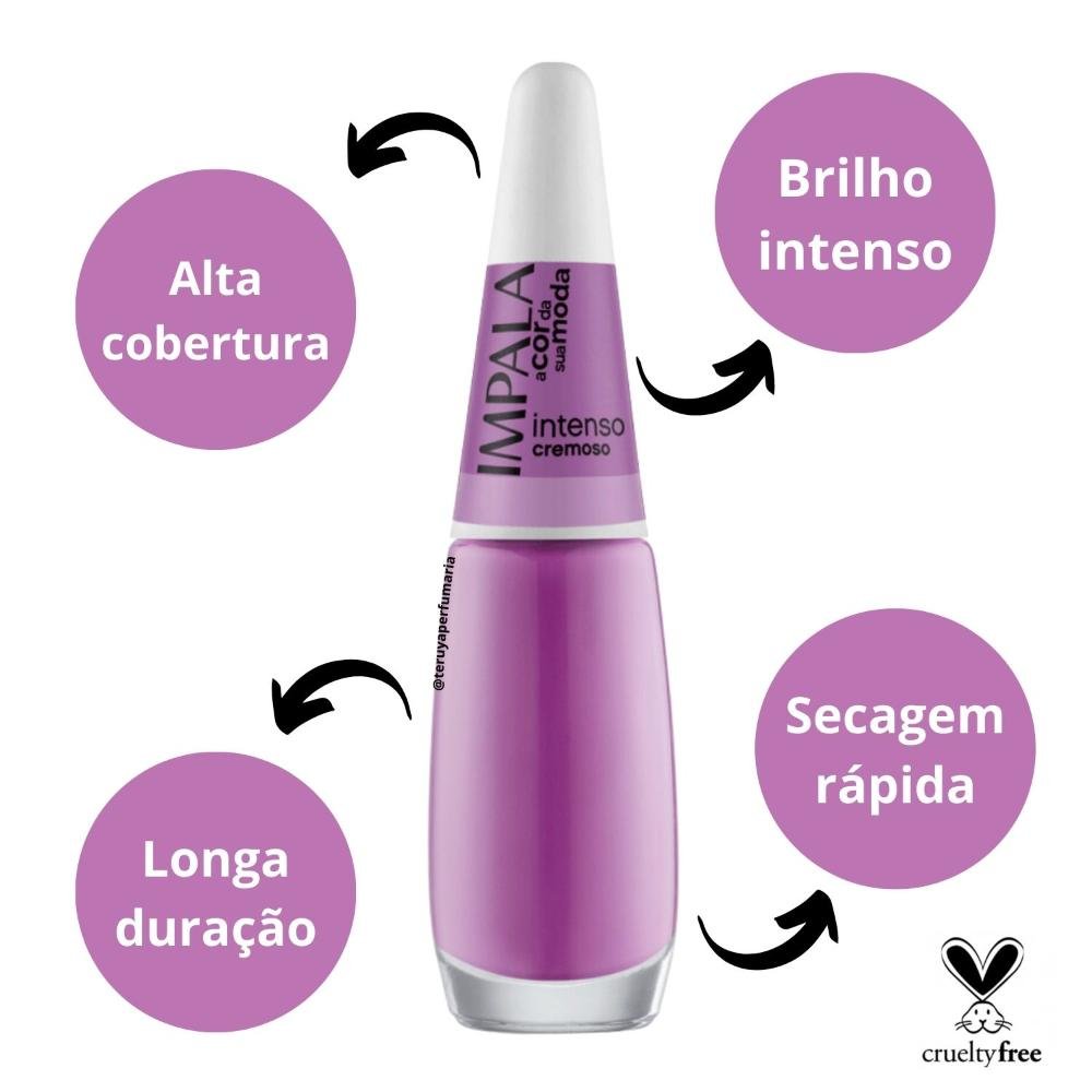 Esmalte Cremoso Impala A Cor da Sua Moda Intenso 7,5ml A Cor da Sua Moda 2