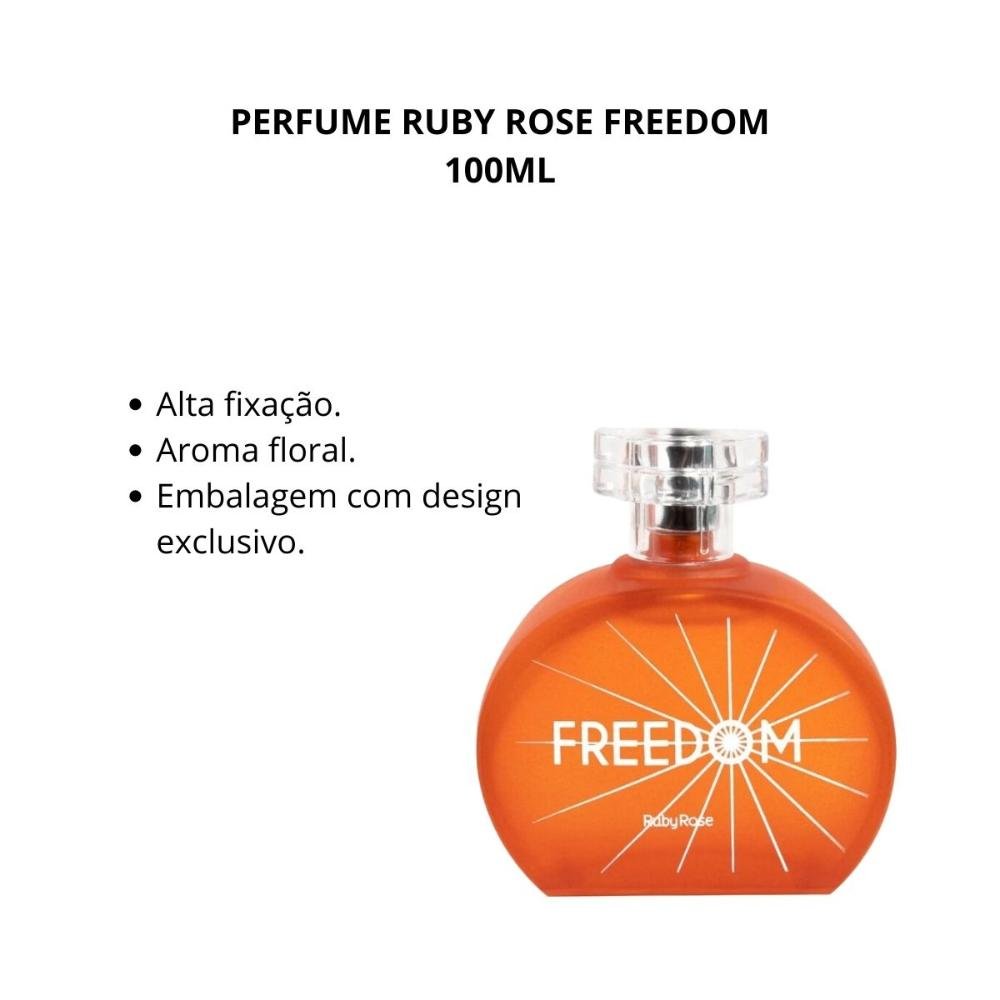 Agua de Colônia Ruby Rose Freedom 100ml 100ml 2