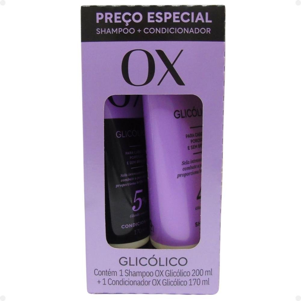 Glicólico: Shampoo, Condicionador 170ml e Máscara + Acidificante ÚNICO 4