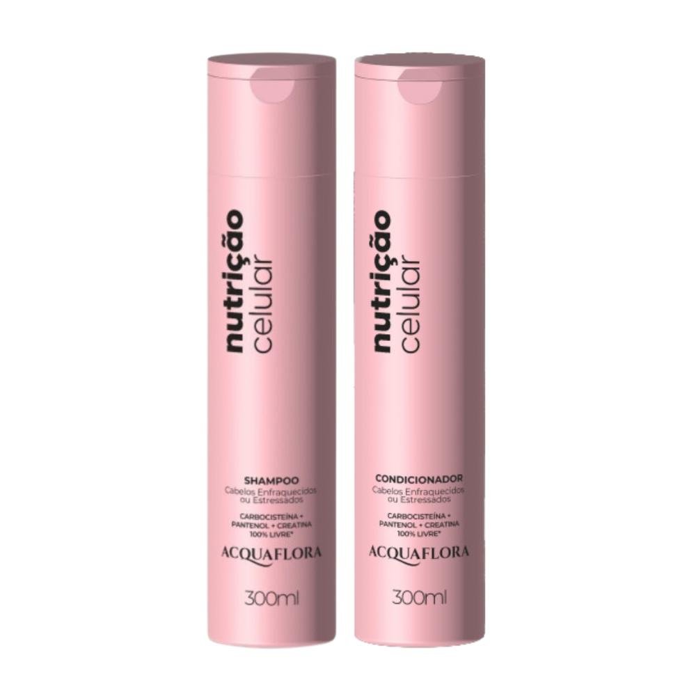 Shampoo + Condicionador Acquaflora Nutrição Celular 300ml ÚNICO 1
