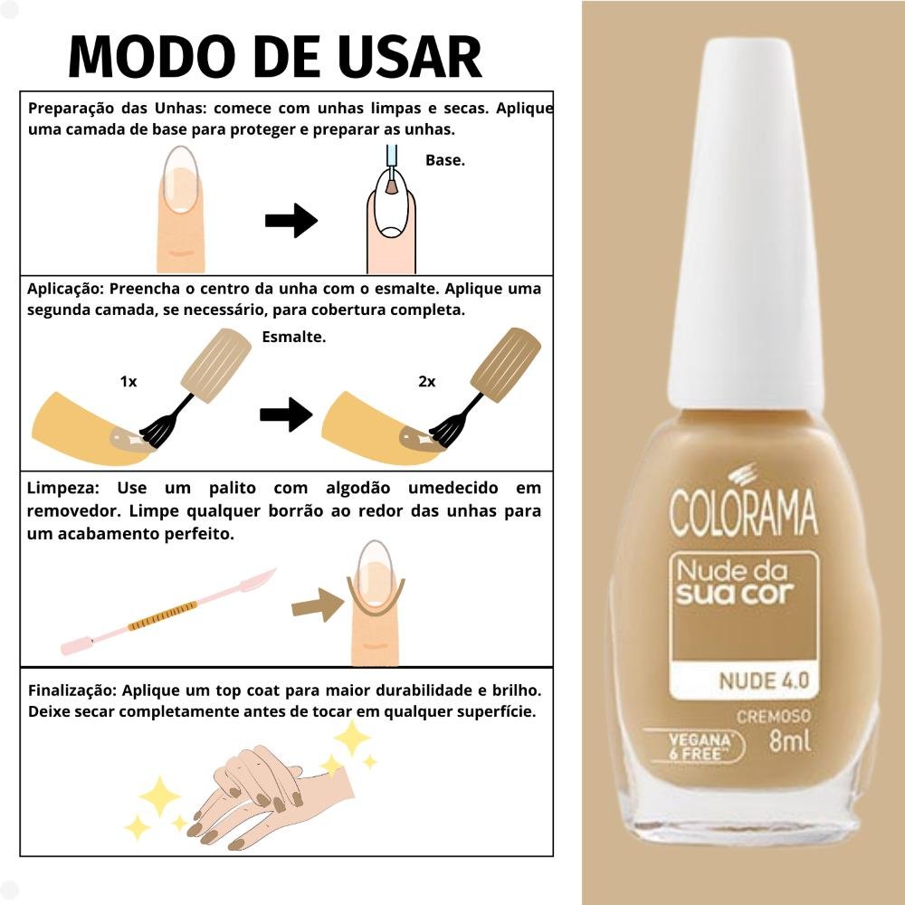 Esmalte Cremoso Colorama Nude Da Sua Cor 4.0 Cor 4.0 4