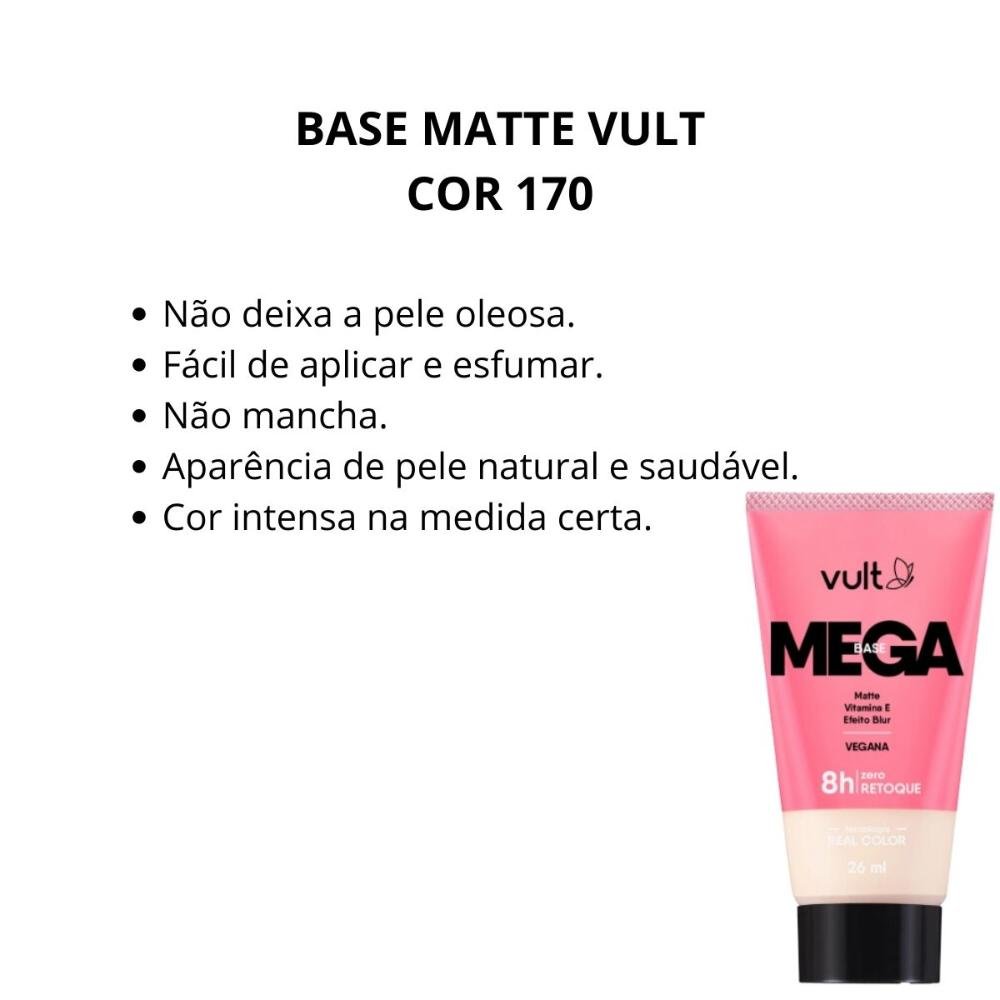 Base Matte Vult Mega Cor 170 26 Ml Cor 170 2