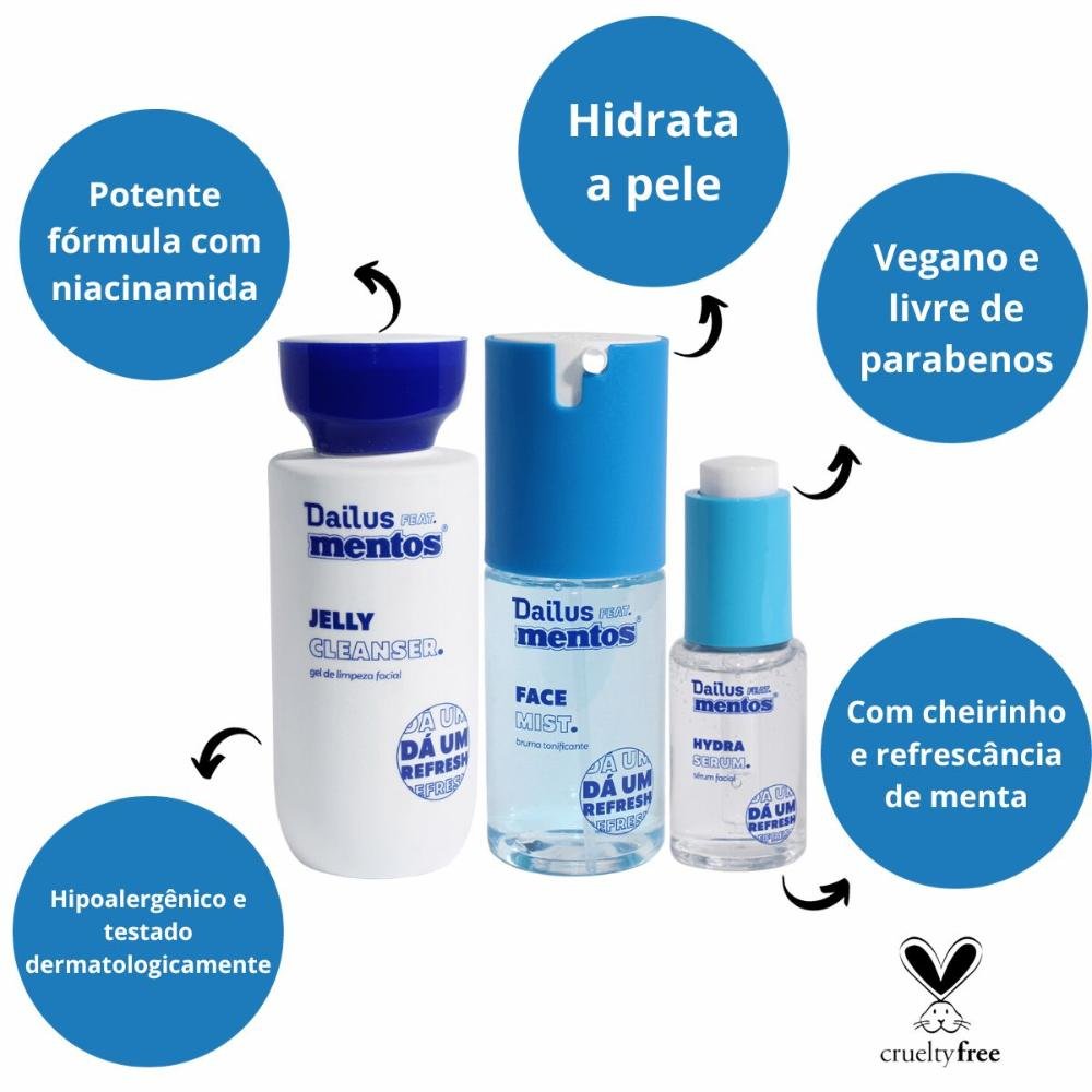 Kit Facial Dailus Feat Mentos C/3 ÚNICO 2
