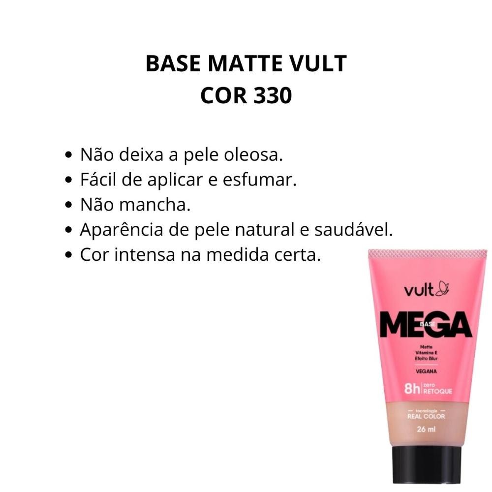 Base Matte Vult Mega Cor 330 26 Ml Cor 330 2