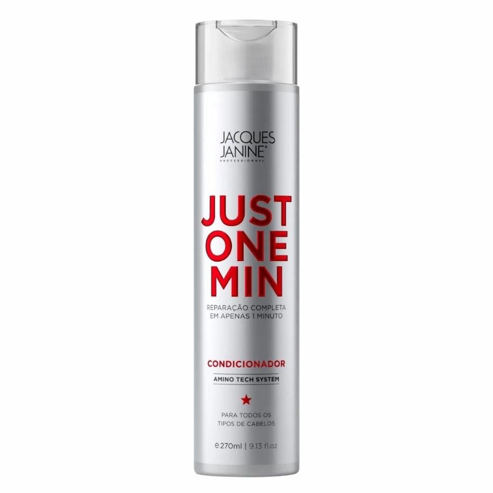 Kit Jacques Janine Just One Min: Shampoo e Condicionador 270ml ÚNICO 4