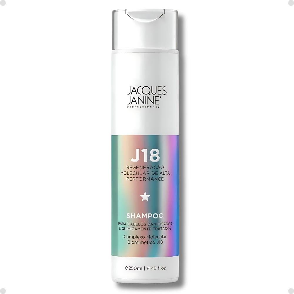 Kit Jacques Janine J18: Shampoo, Condicionador, Máscara 240g e Leave-In 30ml ÚNICO 3