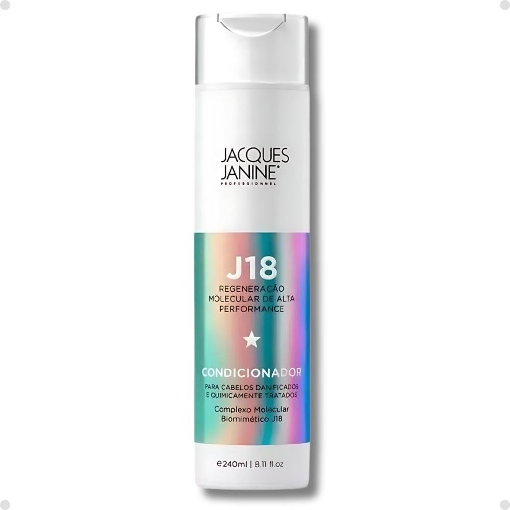 Kit Jacques Janine J18: Shampoo, Condicionador, Máscara 240g e Leave-In 30ml ÚNICO 4