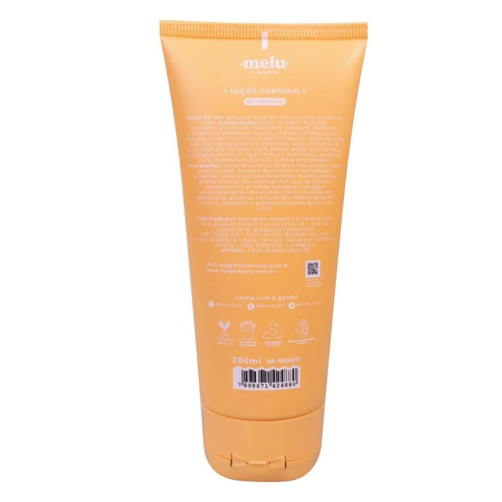 Loção Corporal Melu By Ruby Rose Care Buttercream 200ml 200ml 3