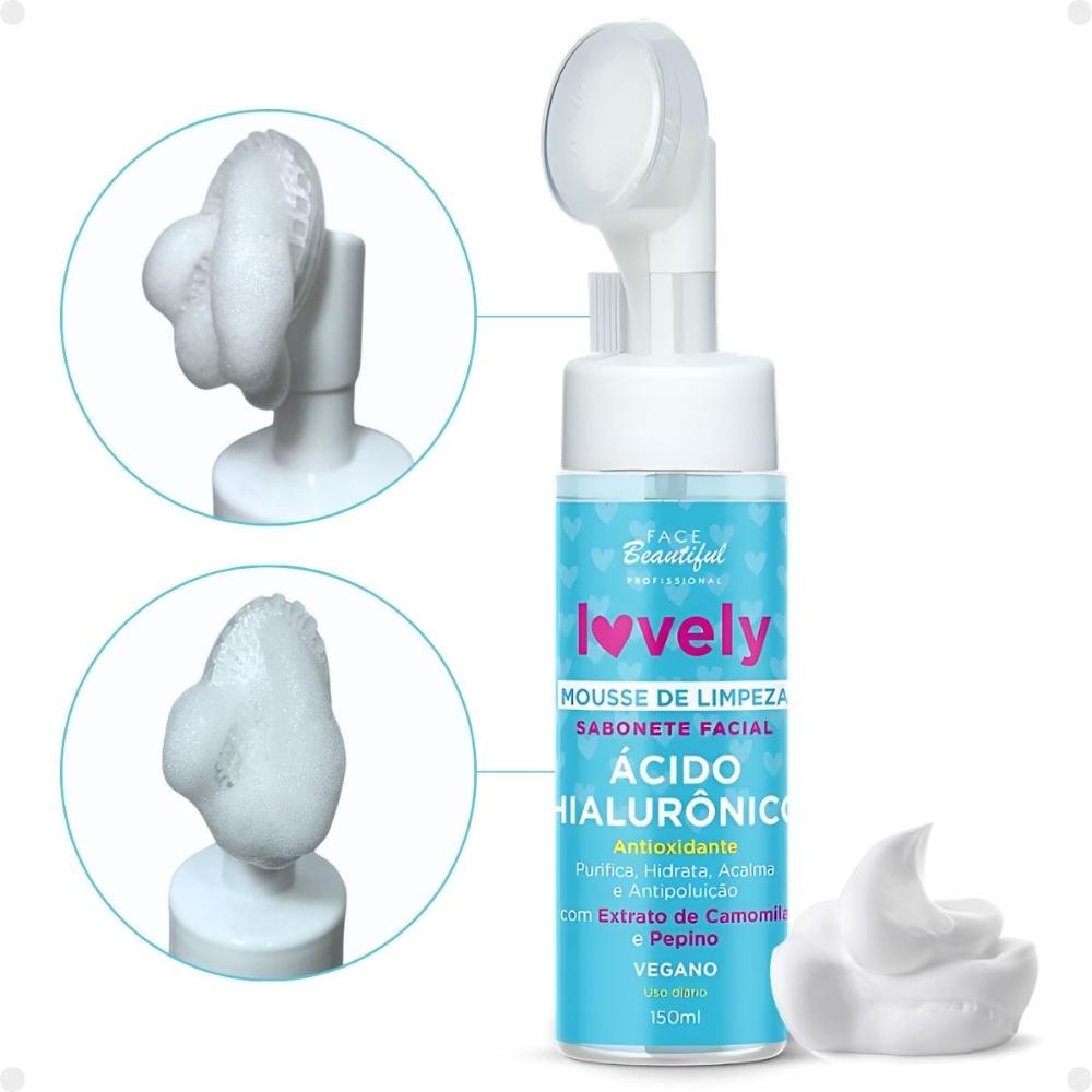 Mousse de Limpeza Face Beautiful Ácido Hialurônico 150ml 150ml 1