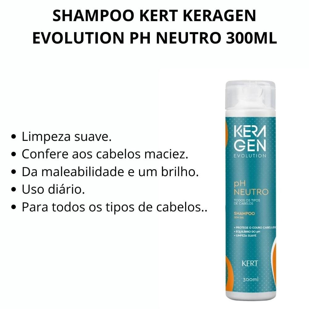 Shampoo Kert Keragen Evolution Ph Neutro 300ml 300ml 2