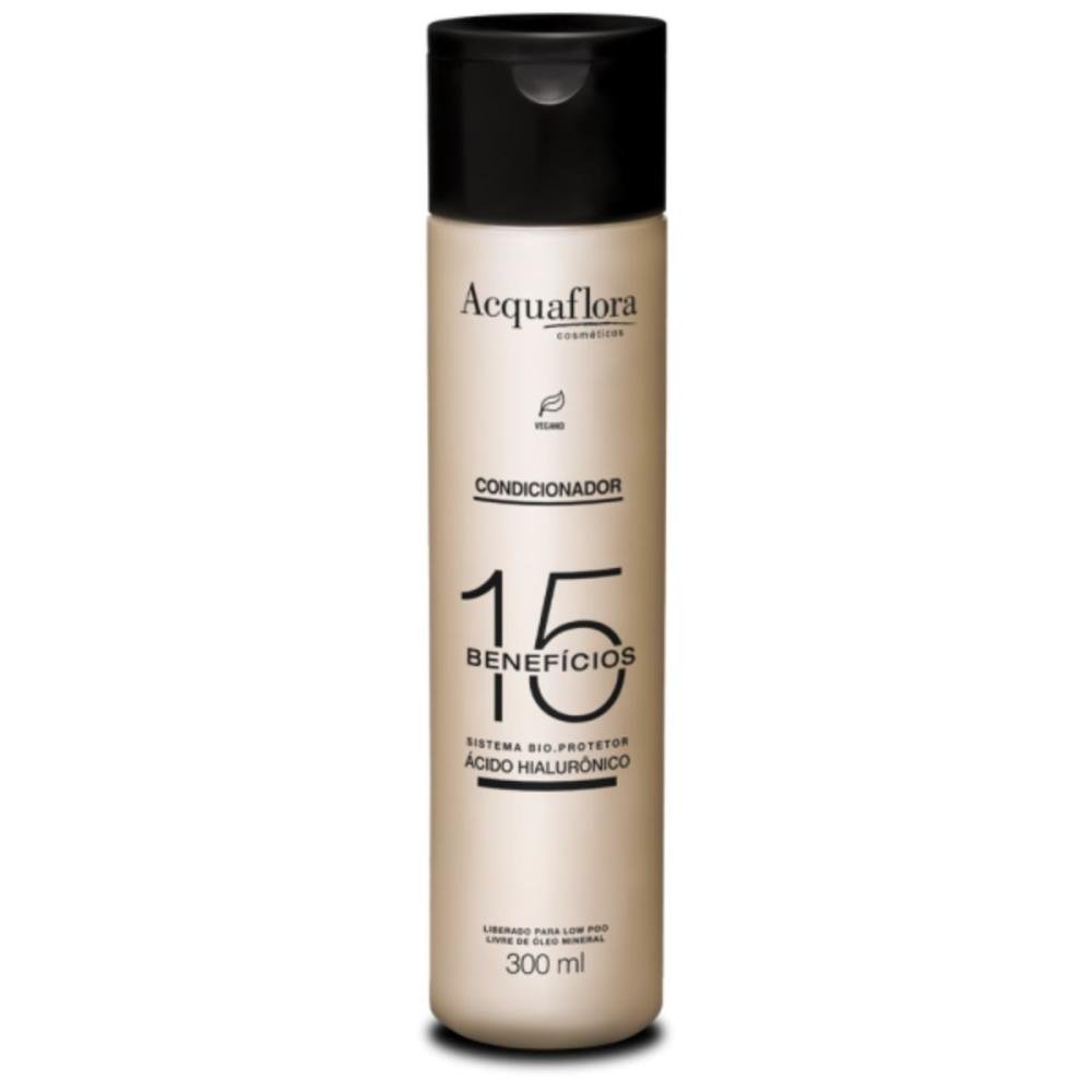 Kit Shampoo + Condicionador + Máscara + Leave In Acquaflora 15 Benefícios ÚNICO 4