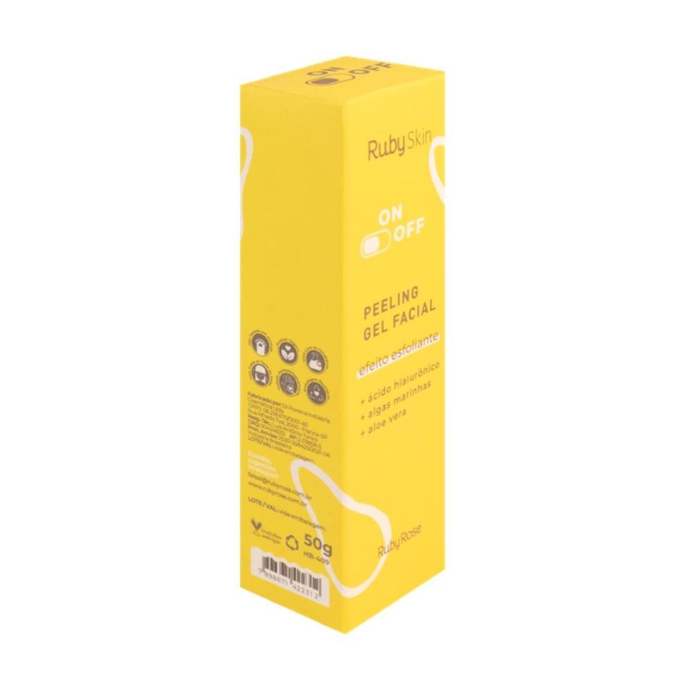 Peeling Gel Facial Ruby Skin On Off Efeito Esfoliante 50g 50g 4