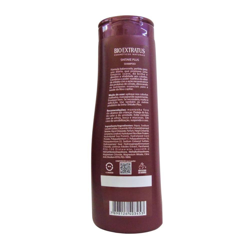 Shampoo Bio Extratus Shitake Plus 350ml 350ml 3