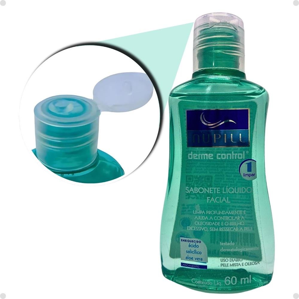 Sabonete Líquido Nupill Derme Control Facial 60ml 60ml 8