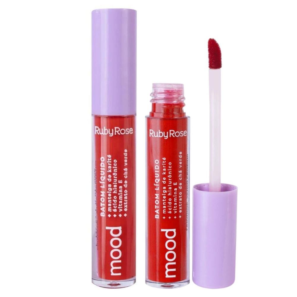 Batom Liquido Ruby Rose Mood Fun 17 3,2ml Fun 1