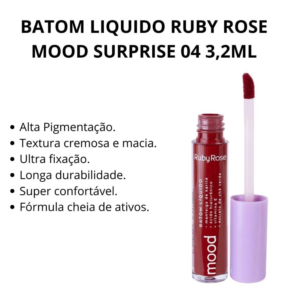 Batom Liquido Ruby Rose Mood Surprise 04 3,2ml Surprise 2