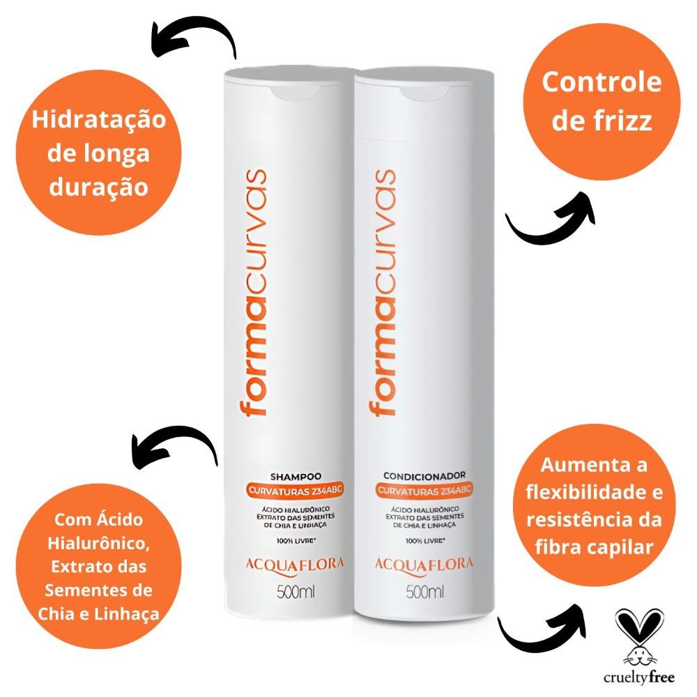 Shampoo + Condicionador Acquaflora Forma Curvas 500ml 500ml 2