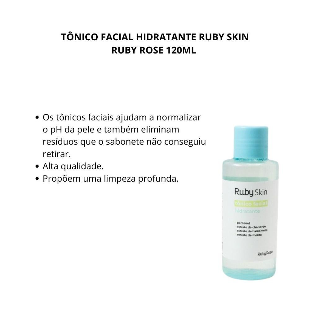 Tônico Facial Hidratante Ruby Skin Ruby Rose 120ml 120ml 2