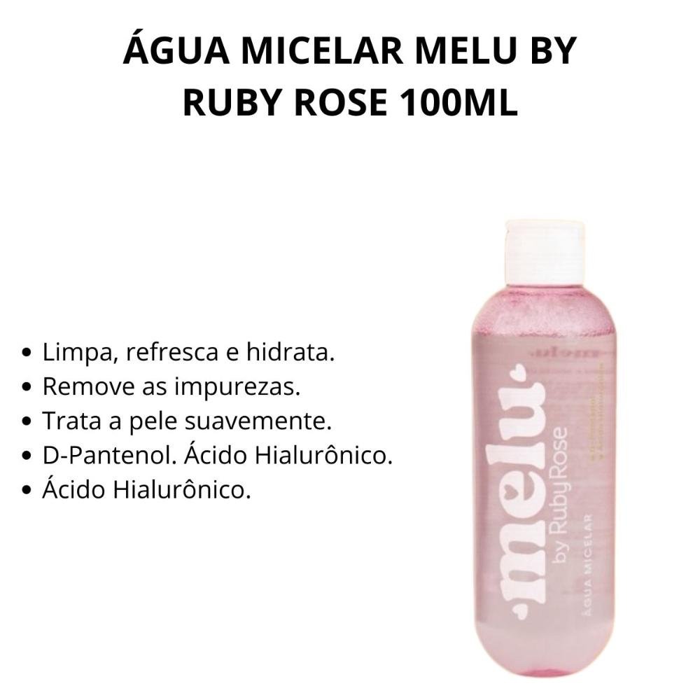 Água Micelar Melu By Ruby Rose 100ml 100ml 2