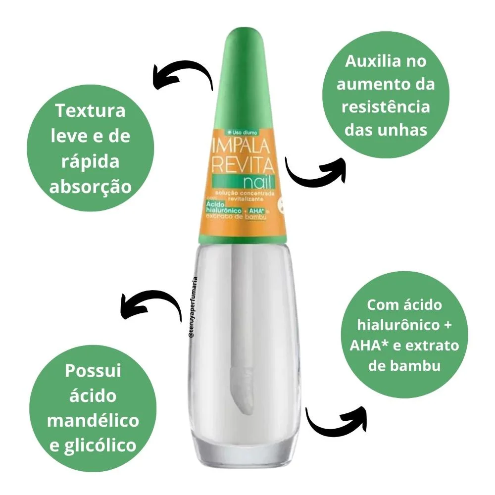 Solução Concentrada Impala Revita Nail Uso Diurno 7,5ml 7,5ml 2