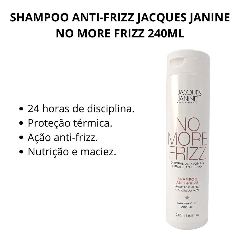Shampoo Anti-frizz Jacques Janine No More Frizz 240ml 240ml 2