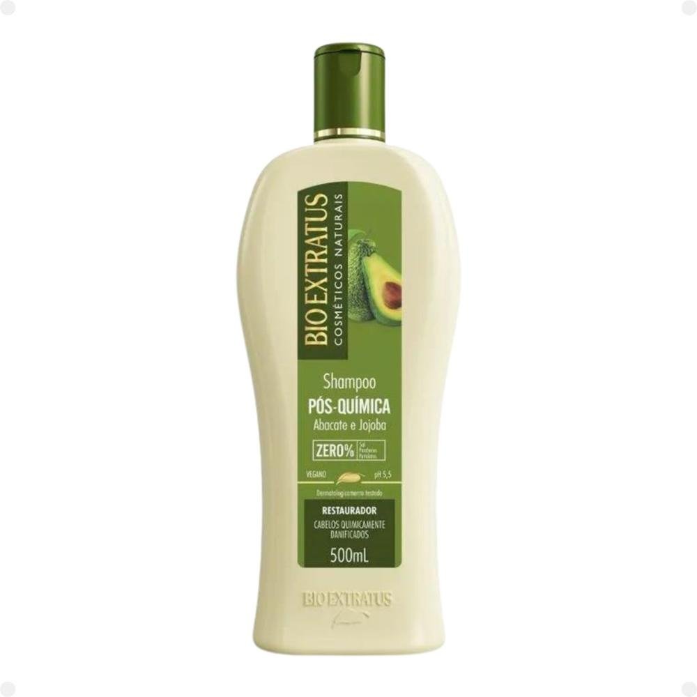 Shampoo Bio Extratus Pós Quimica Abacate e Jojoba 500ml 500ml 1