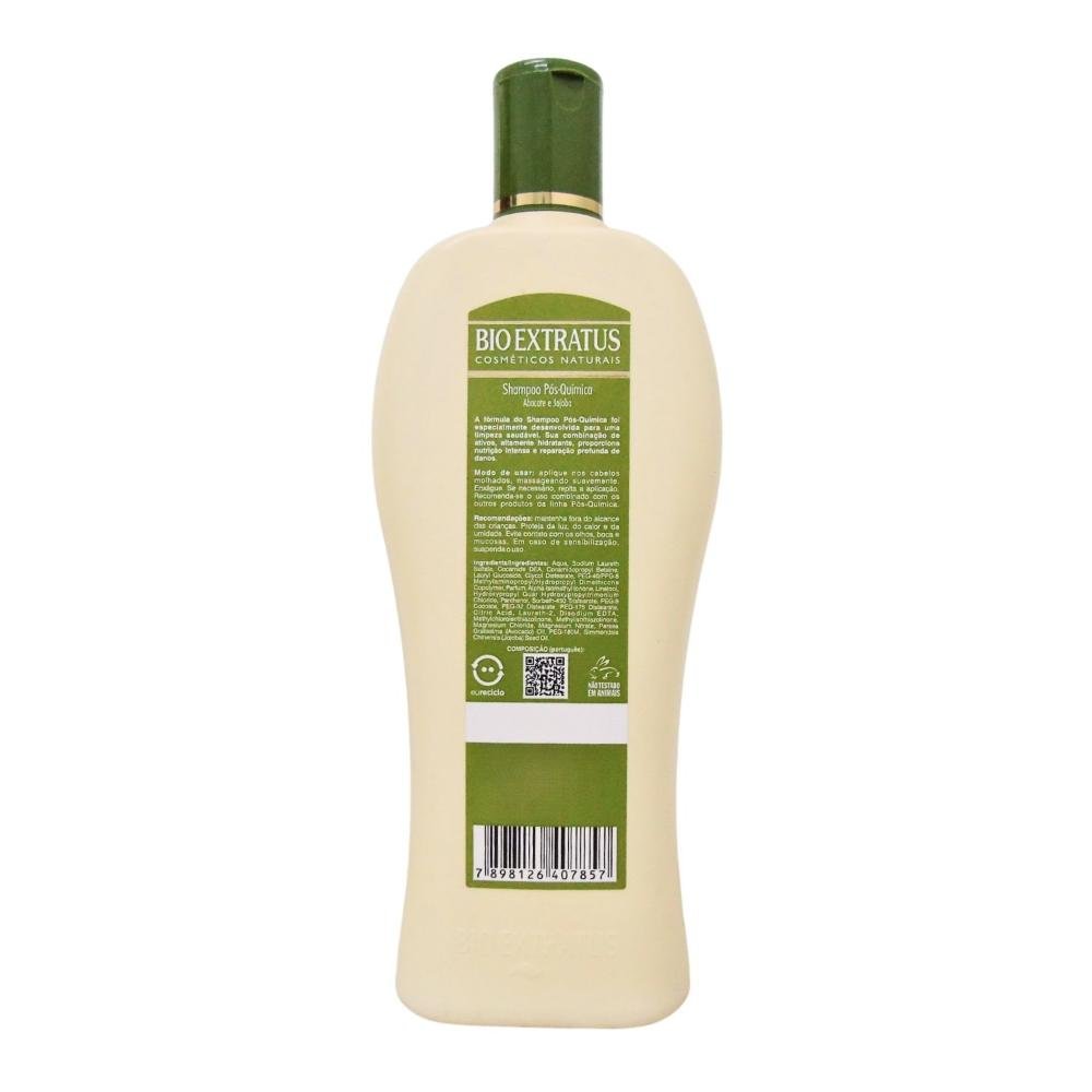 Shampoo Bio Extratus Pós Quimica Abacate e Jojoba 500ml 500ml 3