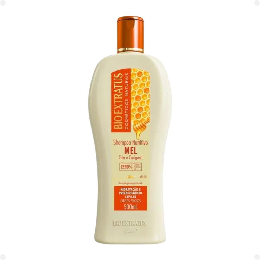 Shampoo Nutritivo Bio Extratus Mel Chia e Colágeno 500ml 500ml 1
