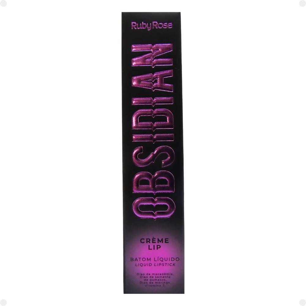 Batom Líquido Ruby Rose Obsidian Crème Lip Ocl06 Hb-7100-6 Ocl06 5