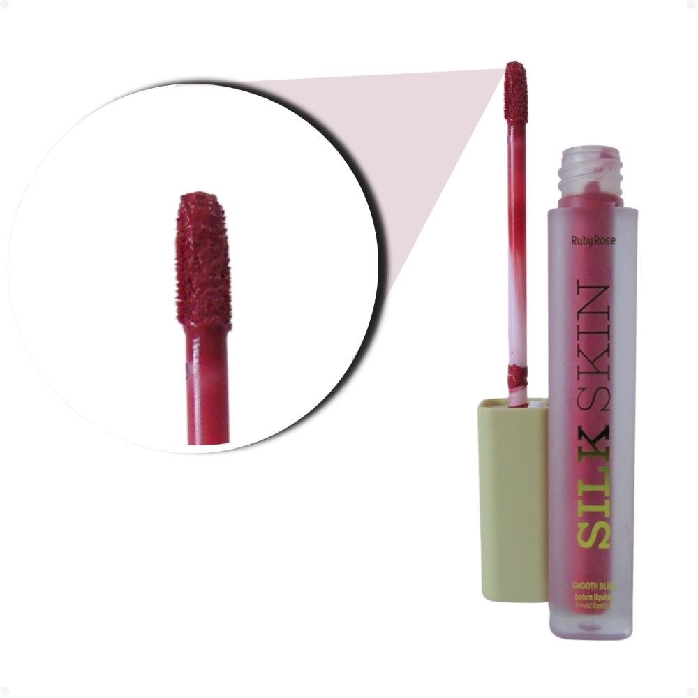 Batom Líquido Ruby Rose Silk Skin Smooth Blur Natural 4ml HB-F7100-3 Natural 3