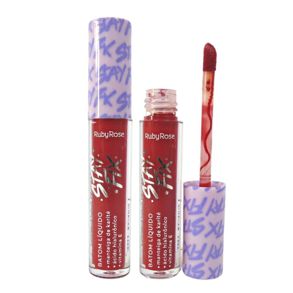 Batom Líquido Ruby Rose Stay Fix Bellatrix 3,2ml Bellatrix 1