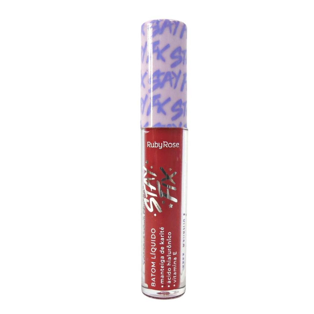 Batom Líquido Ruby Rose Stay Fix Bellatrix 3,2ml Bellatrix 3