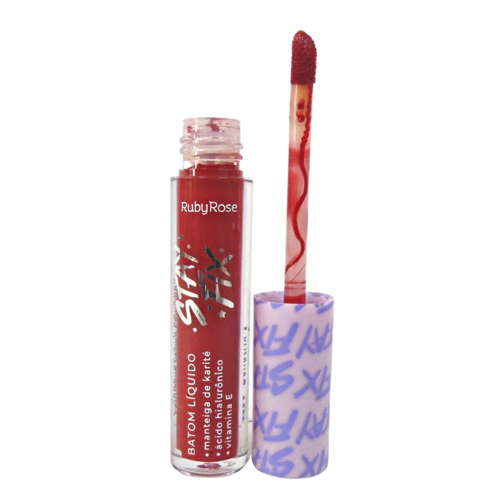 Batom Líquido Ruby Rose Stay Fix Bellatrix 3,2ml Bellatrix 4