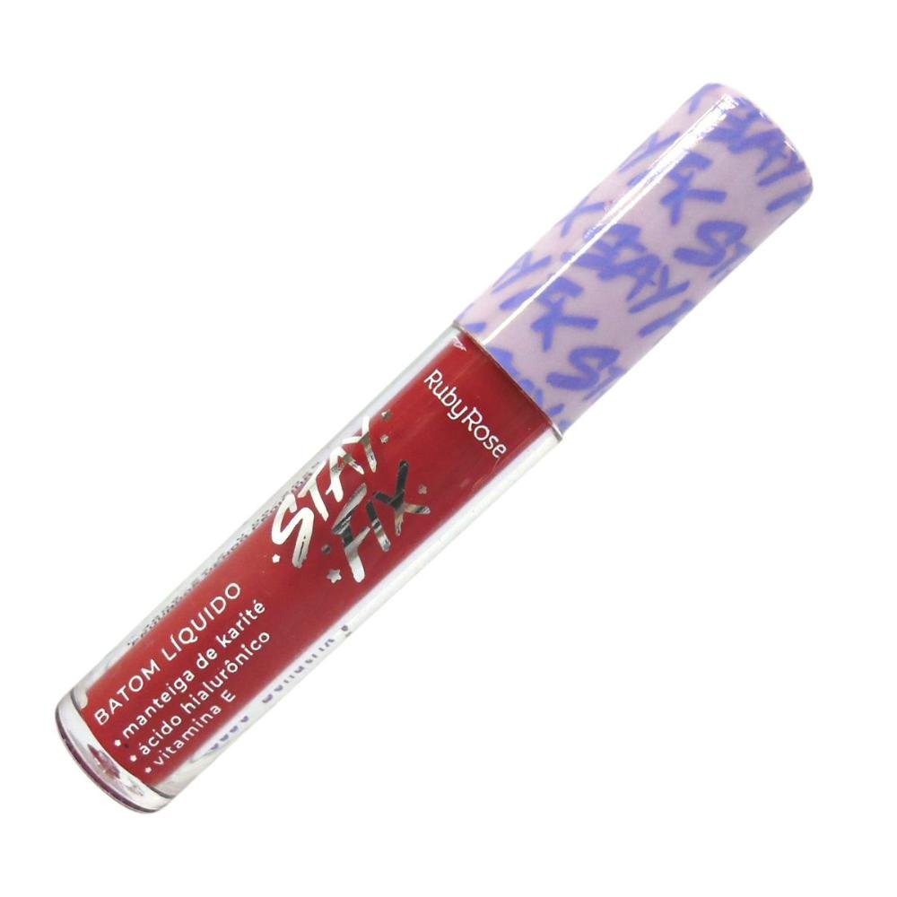 Batom Líquido Ruby Rose Stay Fix Bellatrix 3,2ml Bellatrix 5